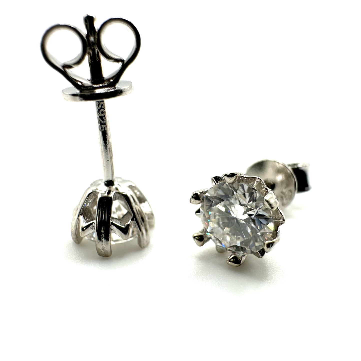 Moissanite Snowflake Earrings