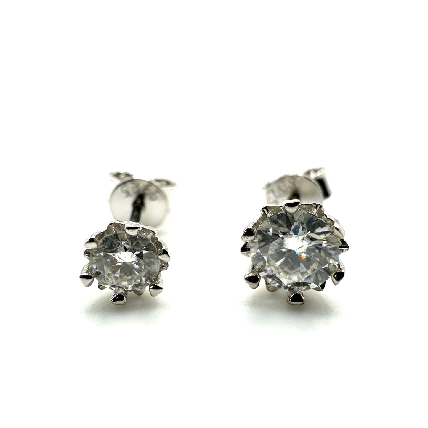 Moissanite Snowflake Earrings