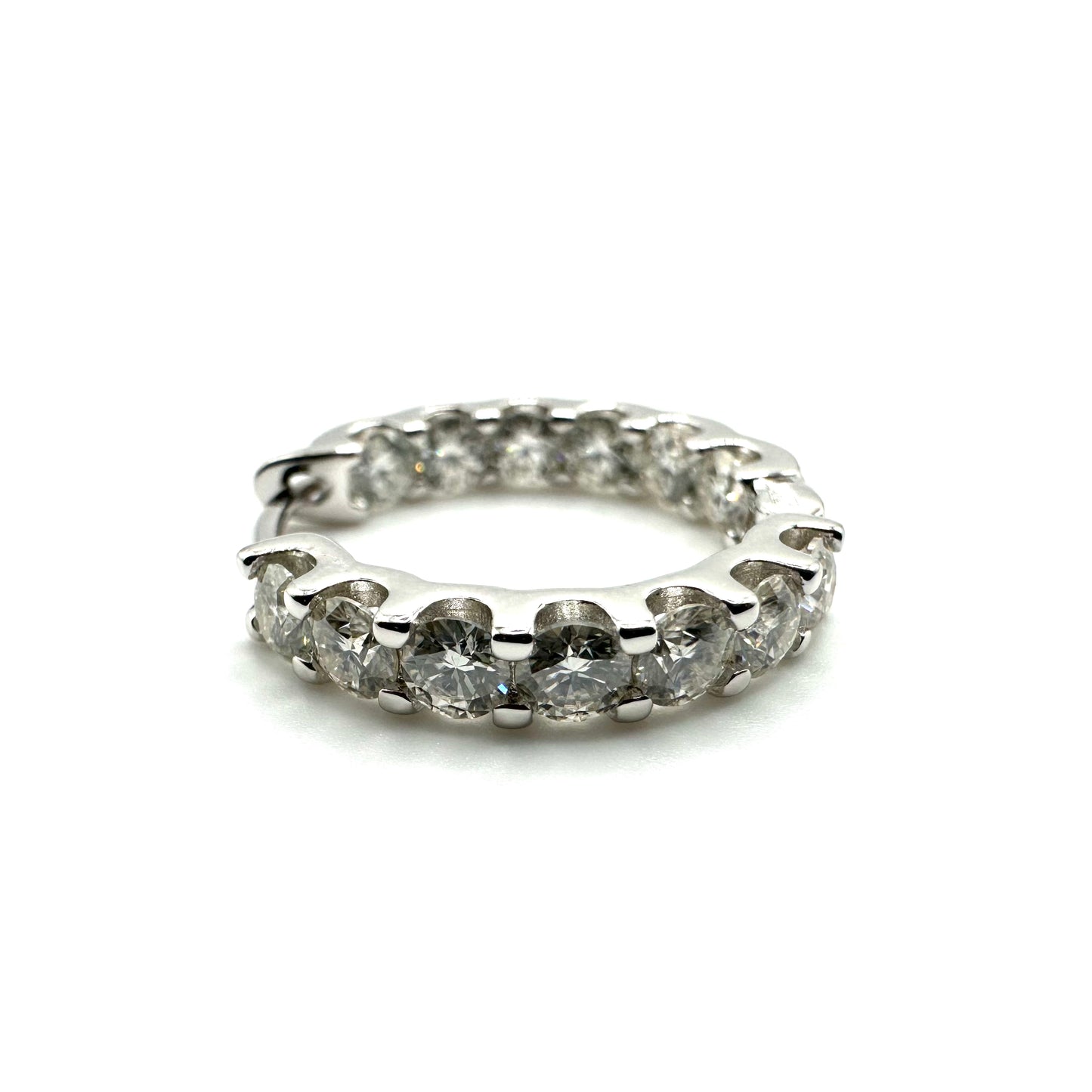 1.3ct Moissanite Huggie Earrings