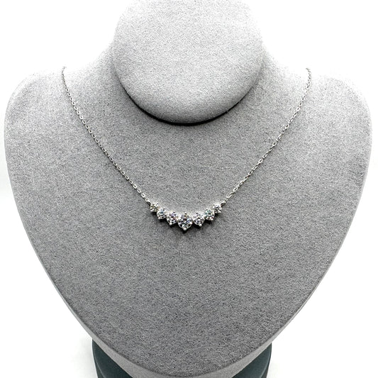 1.7ct Graduated Moissanite Pendant