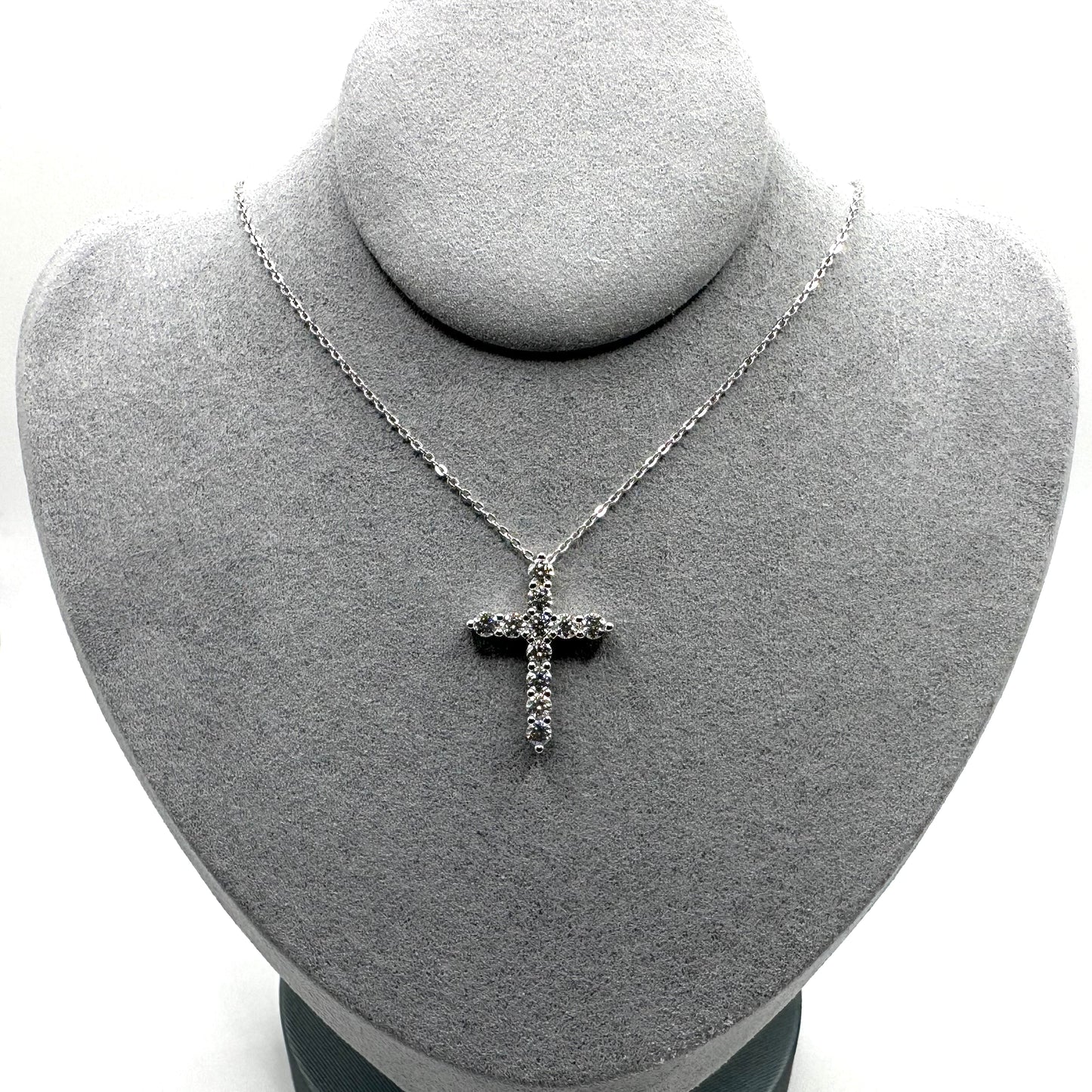1.1ct Moissanite Cross Pendant