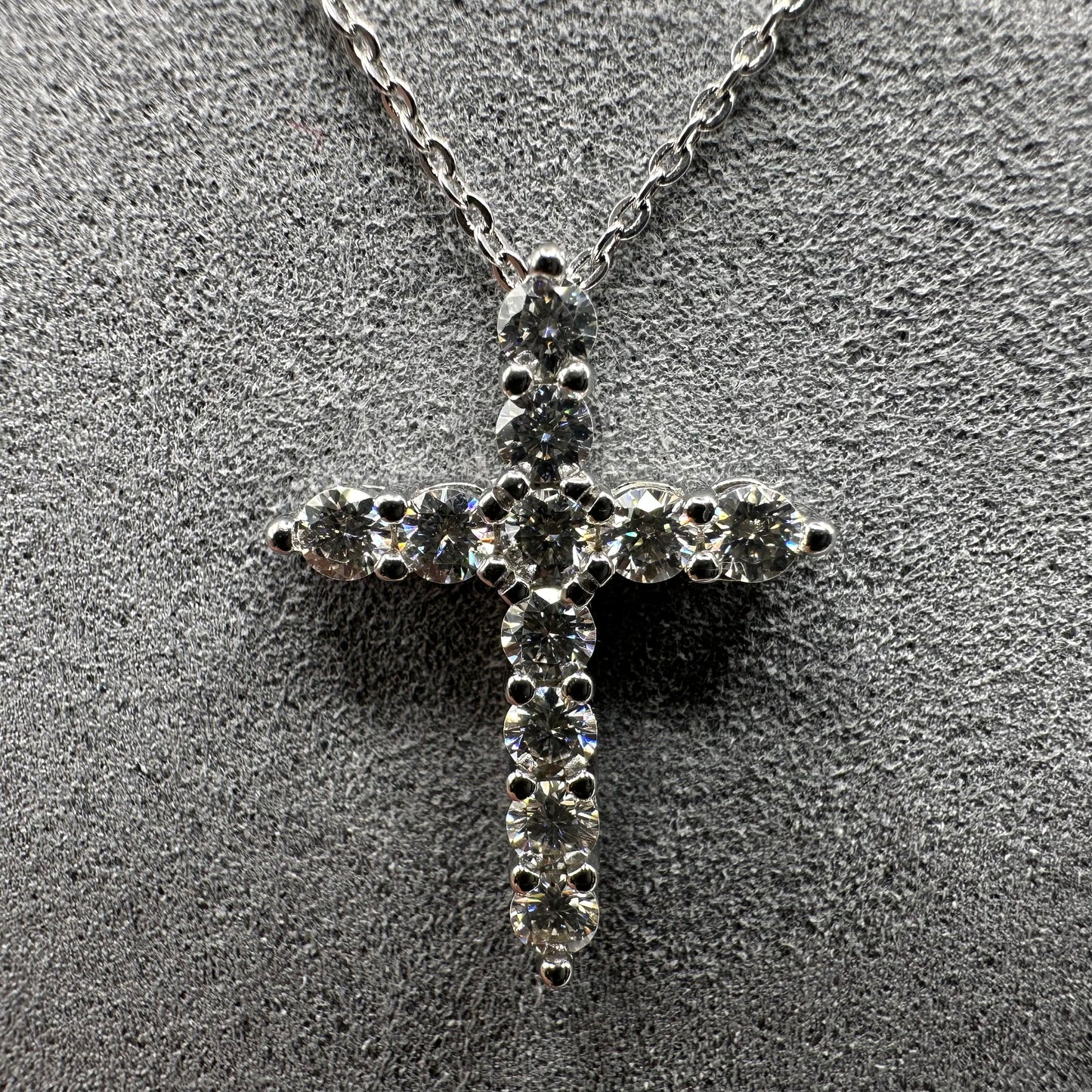 1.1ct Moissanite Cross Pendant