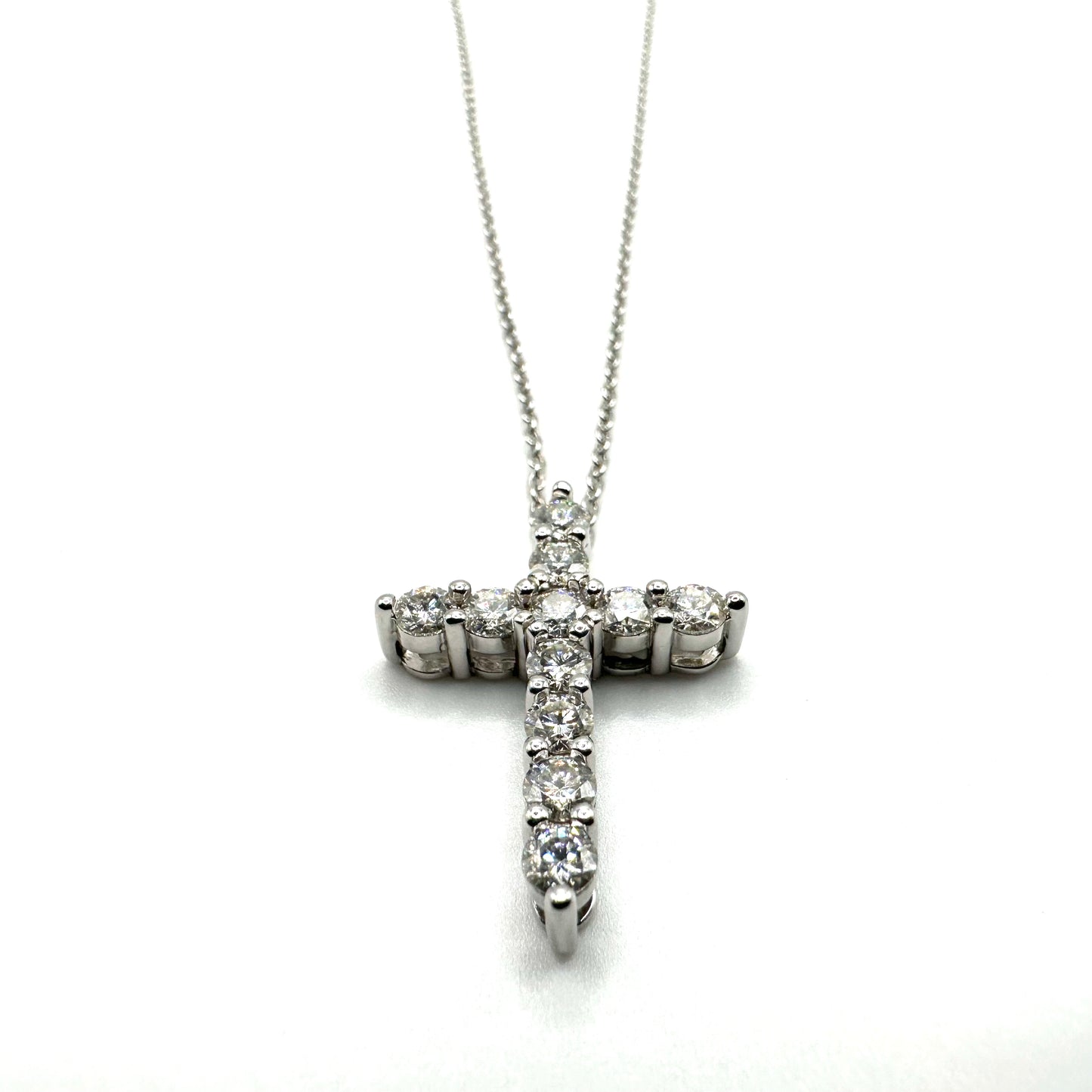 1.1ct Moissanite Cross Pendant
