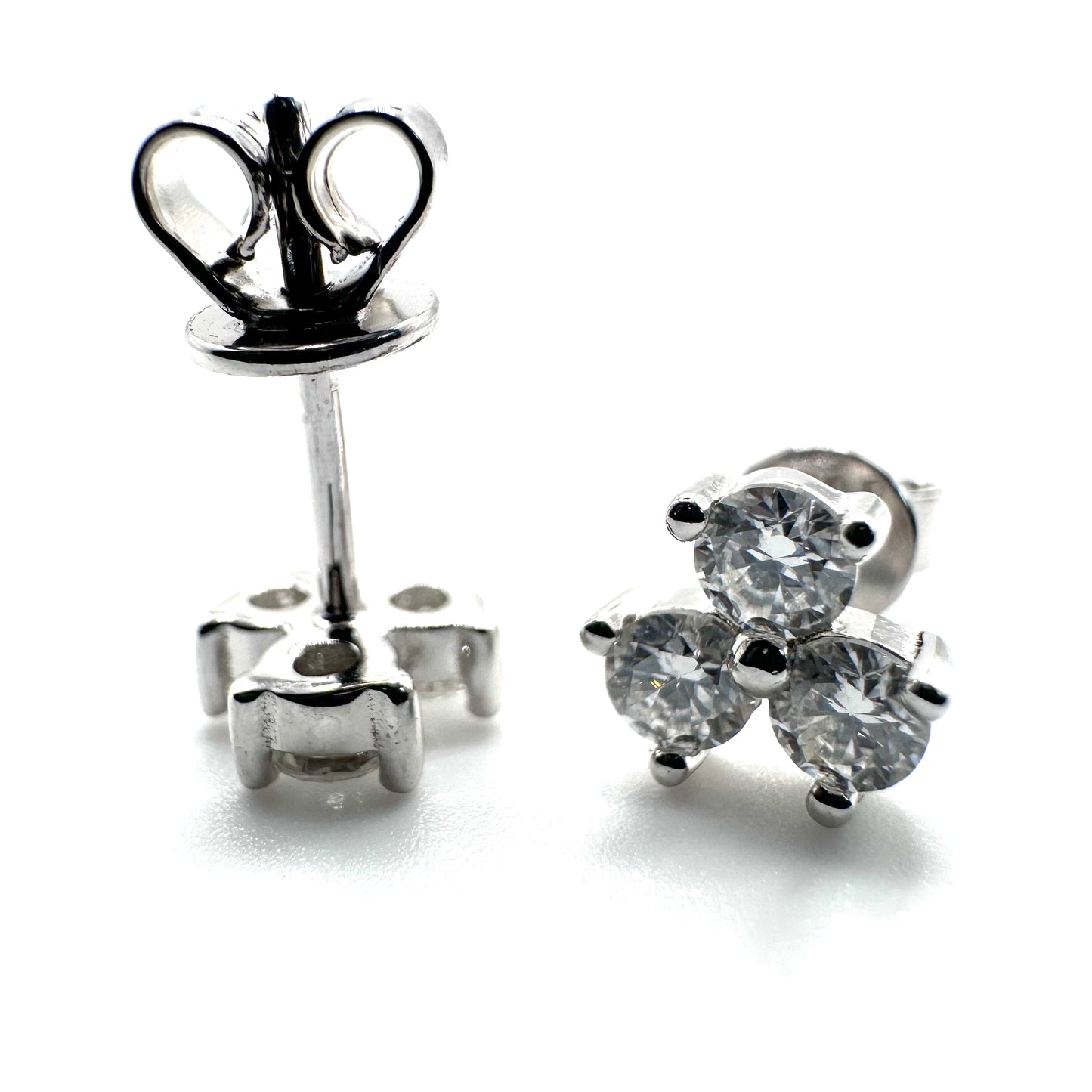 0.3ct Cluster Moissanite Earrings