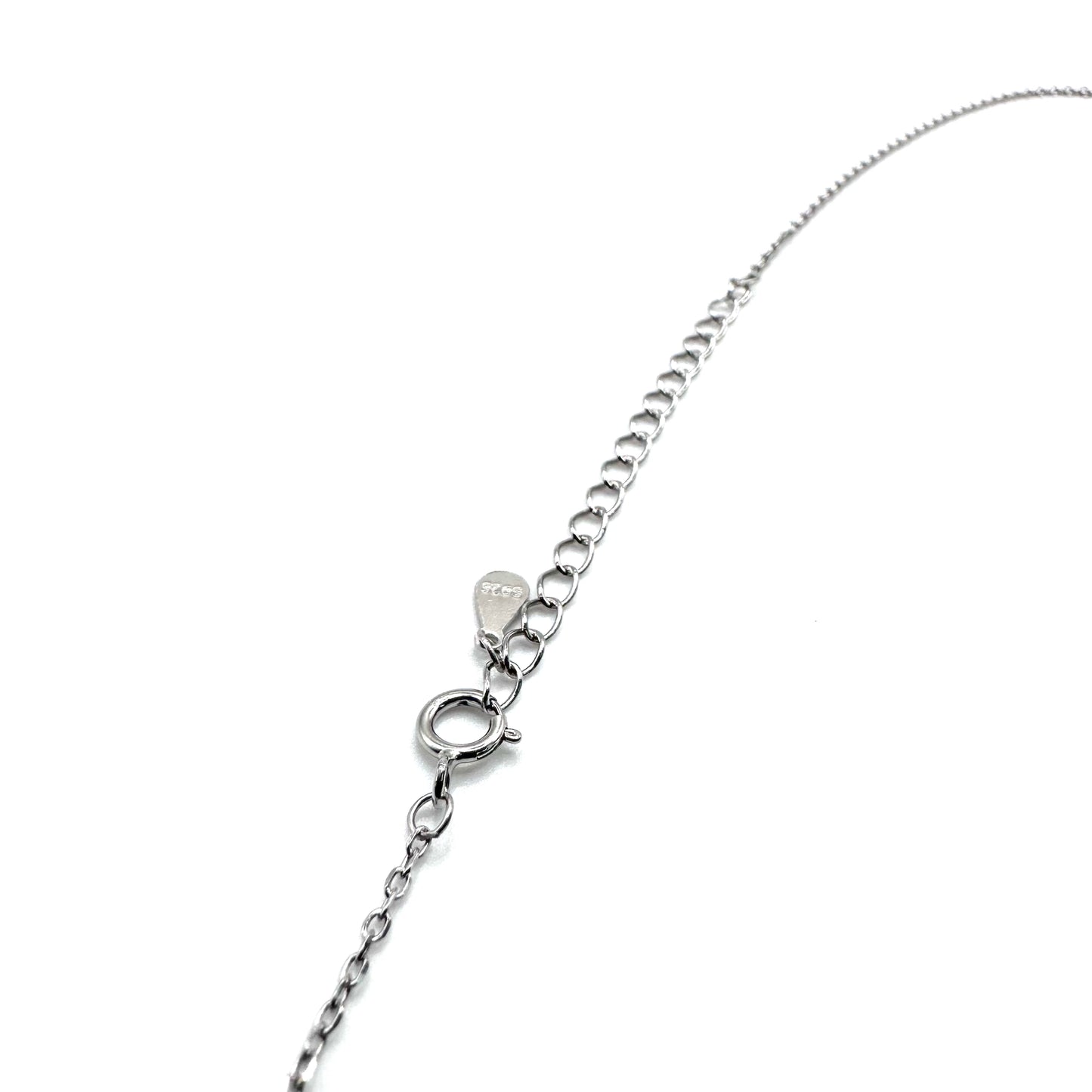 0.9ct Moissanite Curved Pendant