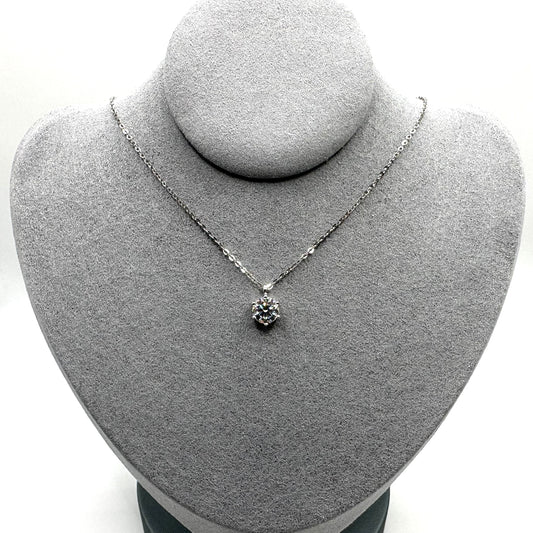 Solitaire Round Cut Moissanite Pendant